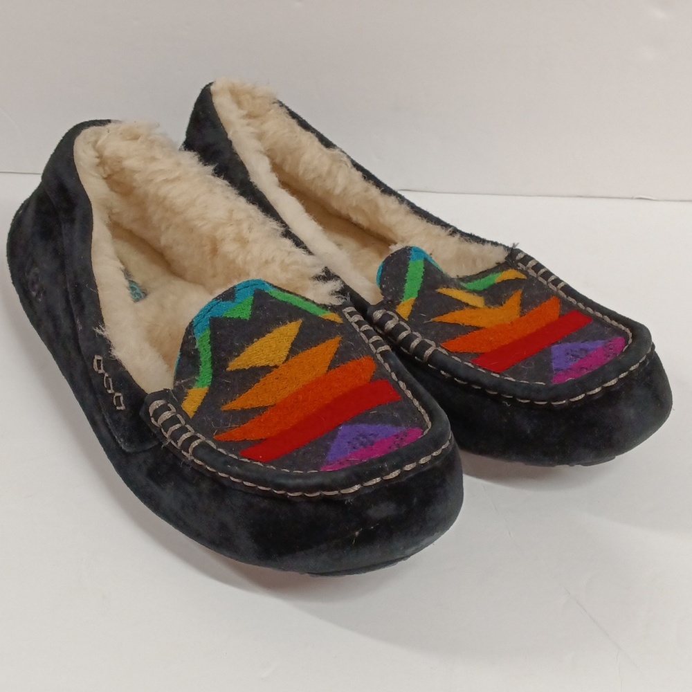 UGG x Pendleton Suede Shearling Lined Slippers